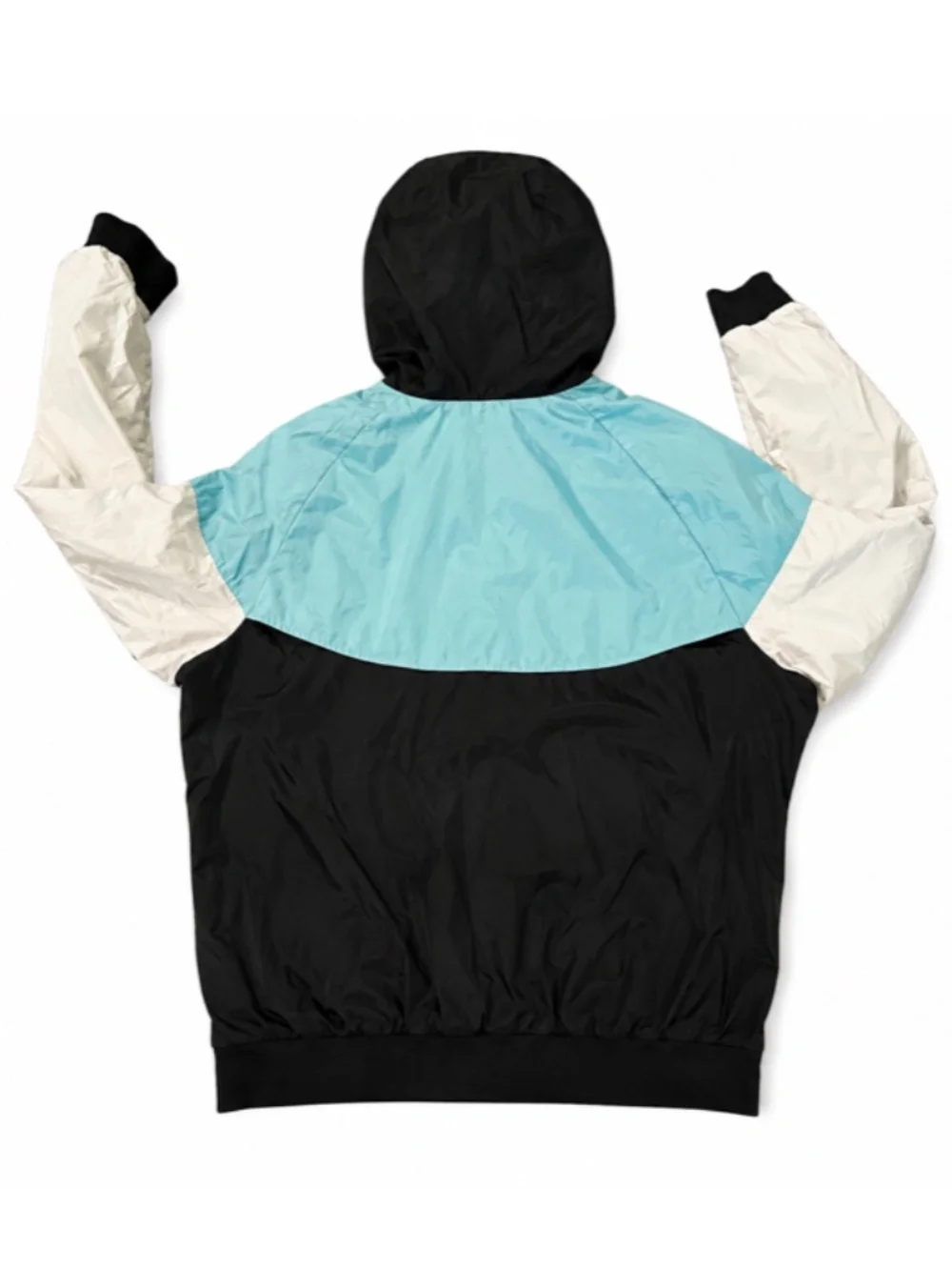 Nike Women’s Windrunner Jacket L Blue Black White Colorblock